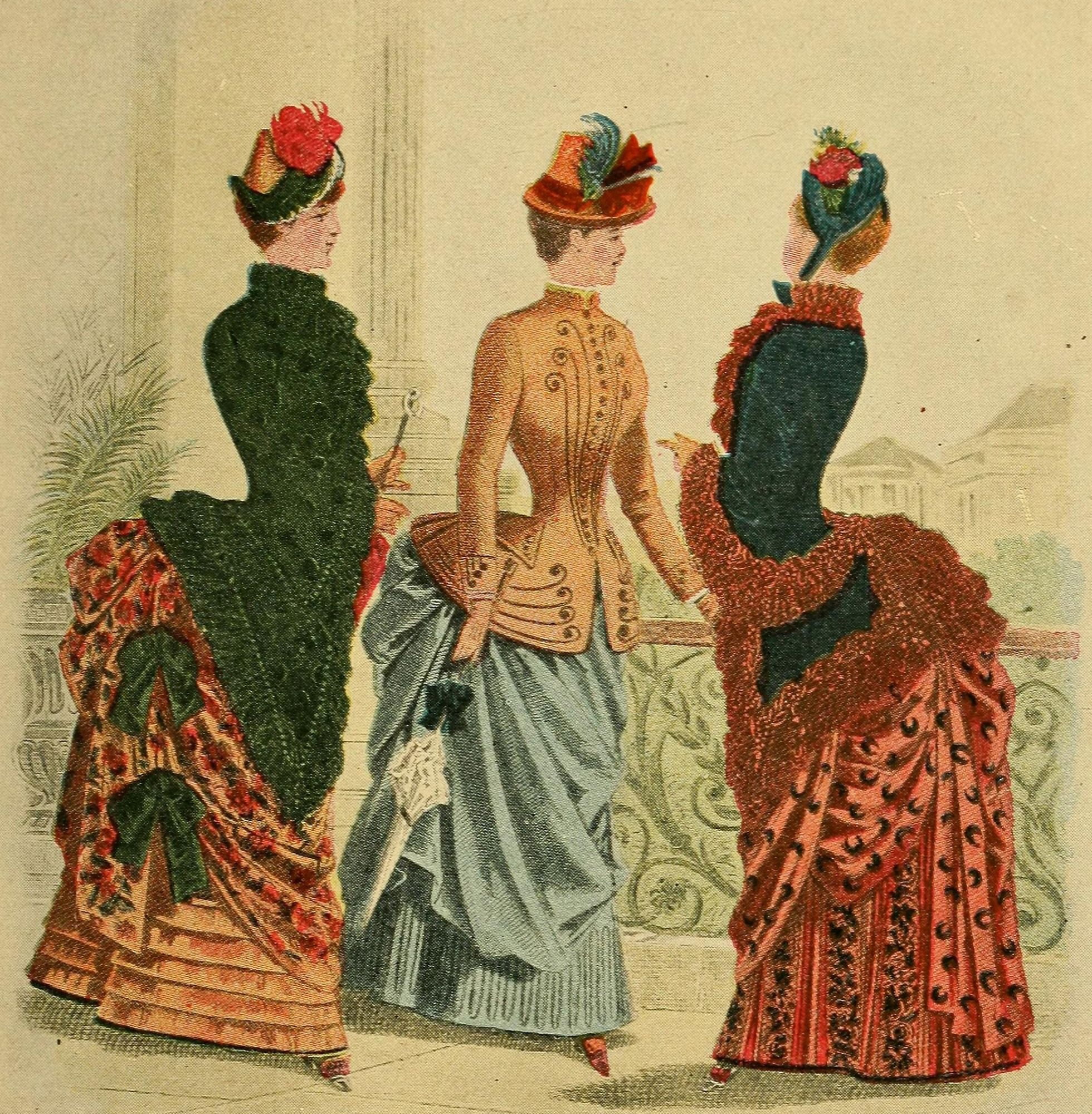 New York in the Elegant 80s 1927 Fashions Canvas Art - Unknown (18 x 24)