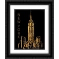thumbnail image 1 of New York on Black 2x Matted 20x24 Black Ornate Framed Art Print by Biscardi, Nicholas, 1 of 2