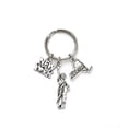 thumbnail image 1 of New York themed keychain. Includes Includes New York State, New York Sign with Apple, and Statue of Liberty., 1 of 2