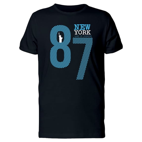 New York87 Statue Of Liberty T-Shirt Men -Image by Shutterstock, Male 4X-Large