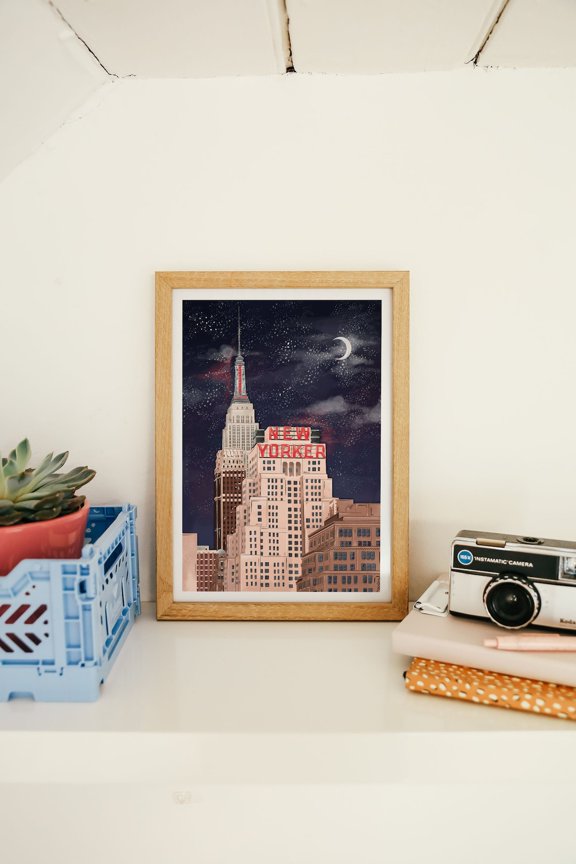 New Yorker New York travel art NYC New York travel, Unframed Poster
