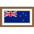 thumbnail image 1 of New Zealand 2x Matted 40x24 Large Gold Ornate Framed Art Print by The Flag Art Print Series, 1 of 2