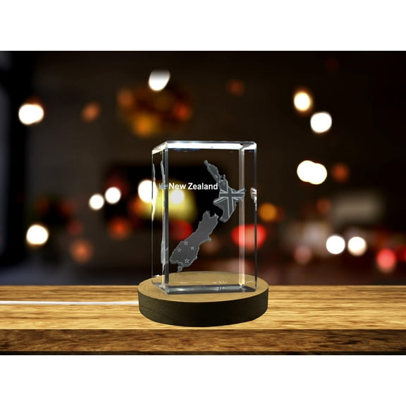 New Zealand 3D Engraved Crystal 3D Engraved Crystal Keepsake/Gift/Decor/Collectible/Souvenir