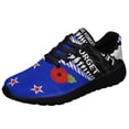thumbnail image 1 of New Zealand Anzac Day LeStWe Forget Shoes Sneakers for Women Men Black Size 4, 1 of 7