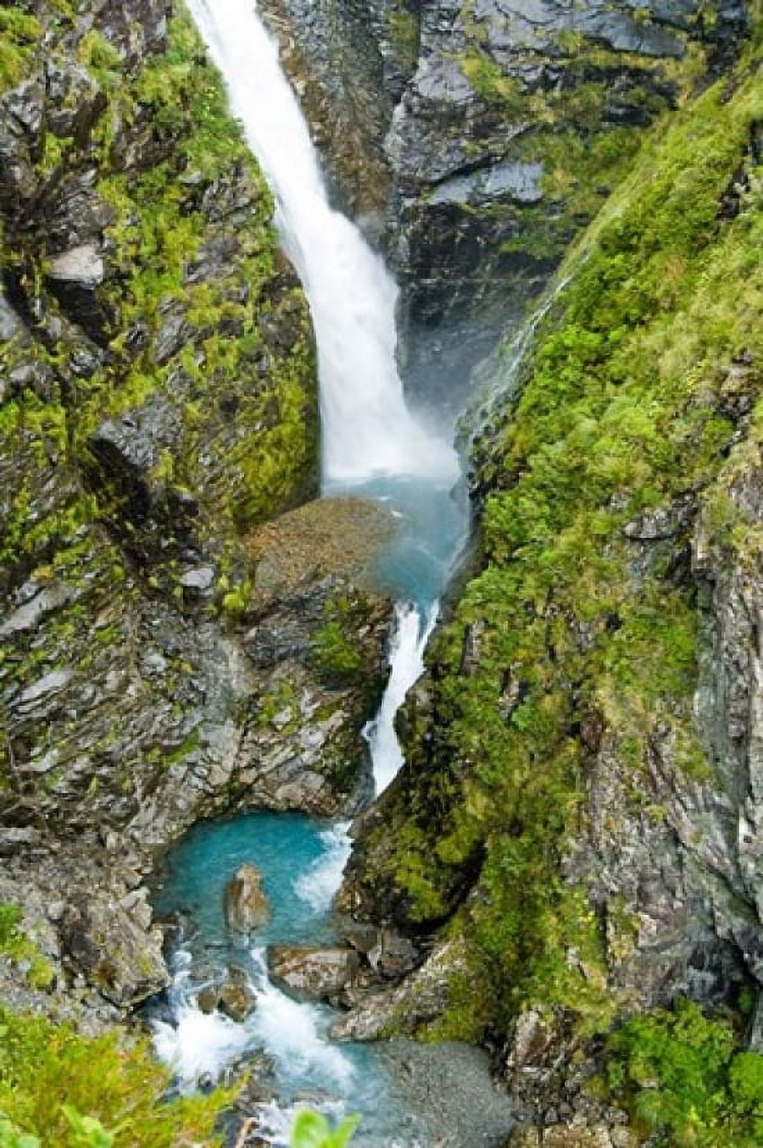 New Zealand Arthurs Pass NP Waimakariri falls Canvas Art - Fredrik Norrsell DanitaDelimont (17 x 26)