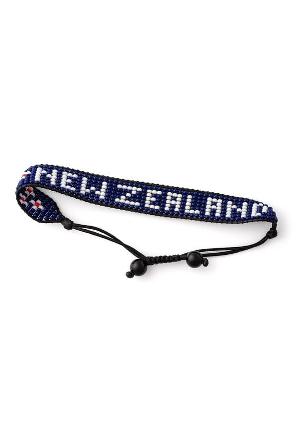 New Zealand Beaded Bracelet Handmade Adjustable Flag Bracelet with Team Name  World Cup 2026 Inspired Soccer Fan Jewelry  Durable & Unisex