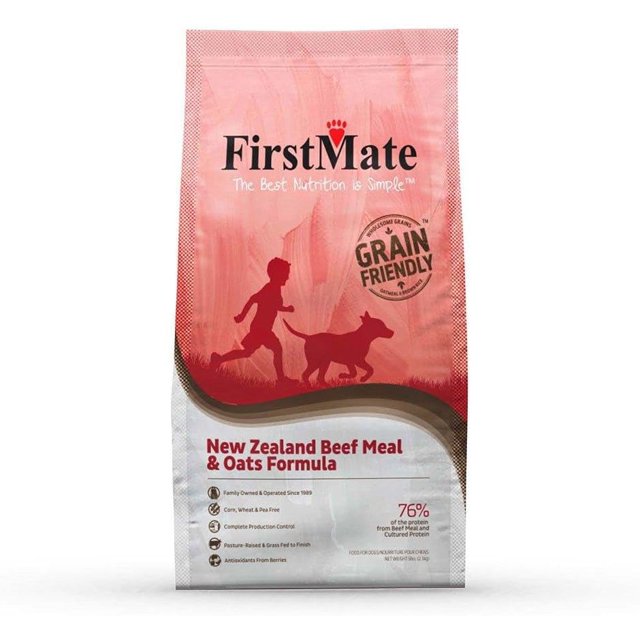 , New Zealand Beef Meal & Oats Grain Friendly Dry Dog Food, 80 Ounce