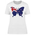 thumbnail image 1 of New Zealand Butterfly Flag T-Shirt Women -Image by Shutterstock, Female Small, 1 of 2