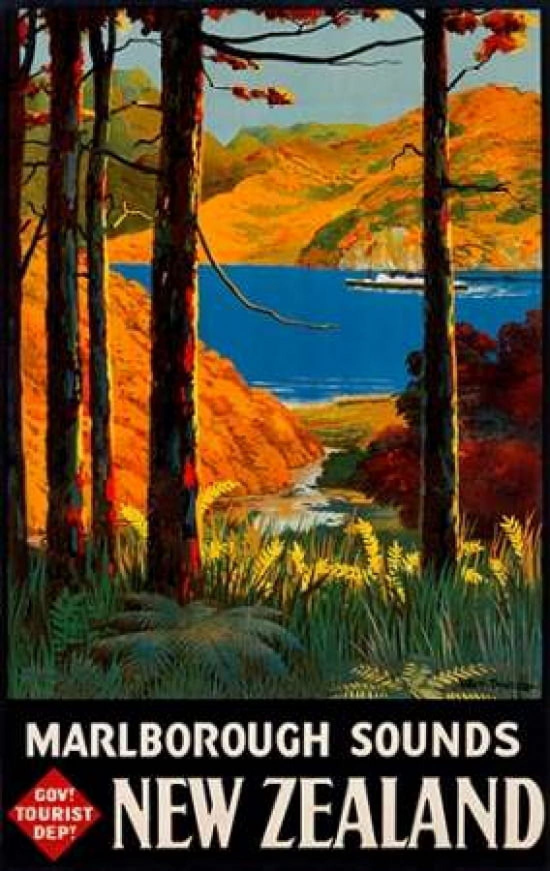 New Zealand Canvas Art - LE Mitchell (12 x 18)