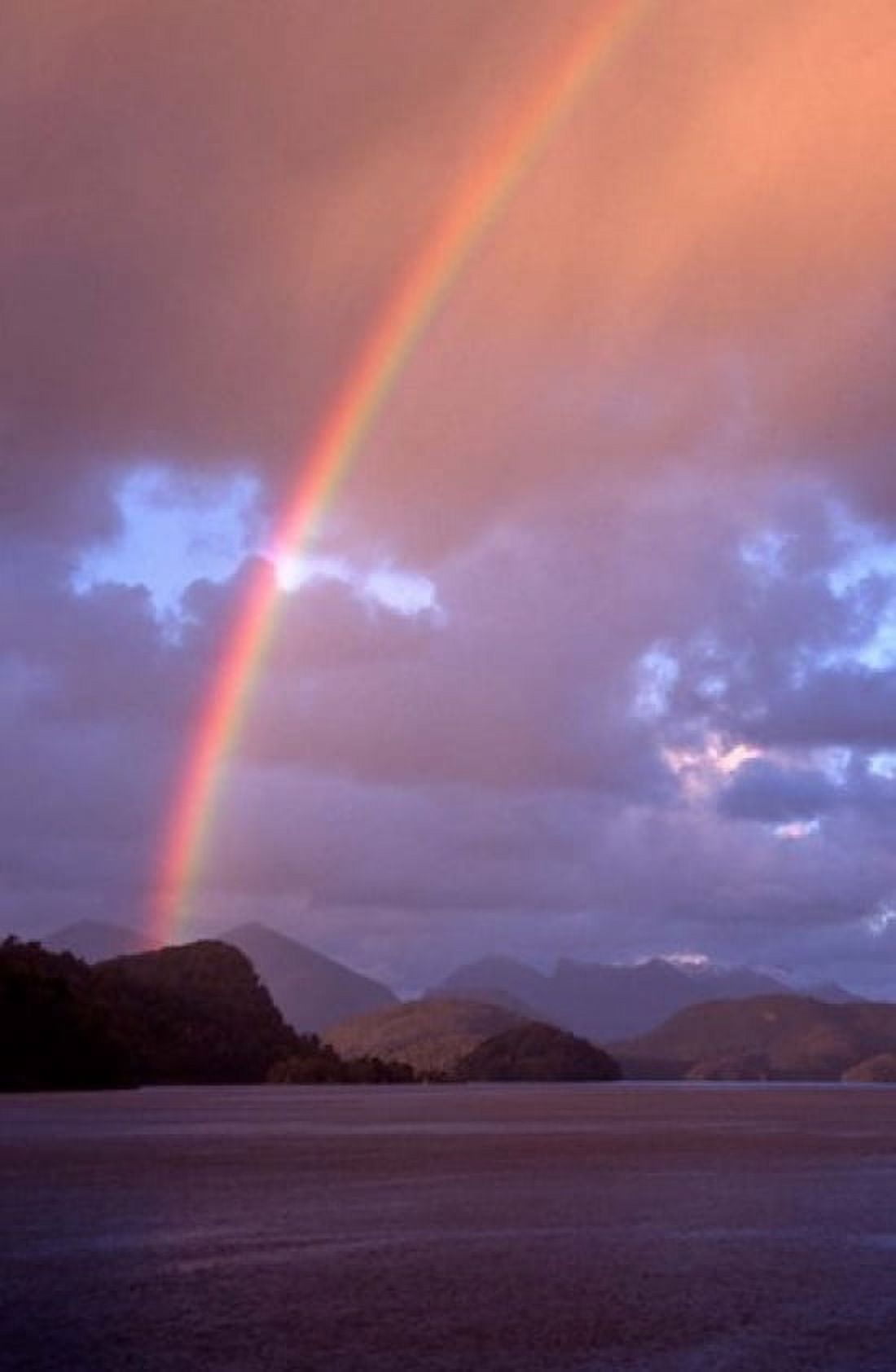 New Zealand Cascade Cove Fiordland NP Rainbow Canvas Art - David Wall DanitaDelimont (23 x 34)