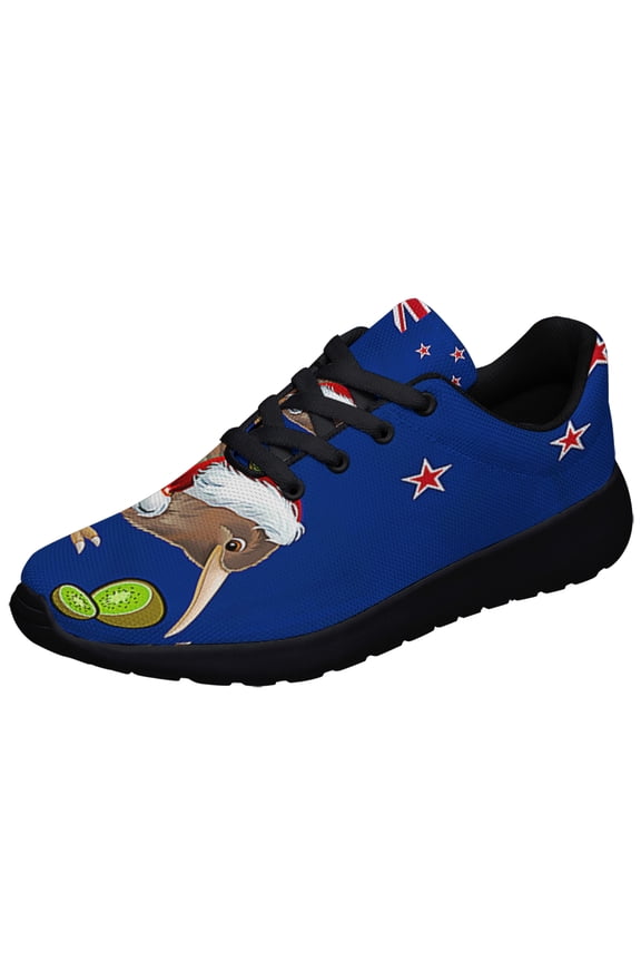 New Zealand ChriStas Kiwi Bird Shoes Sneakers Black Size 7.5