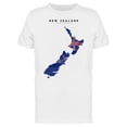 thumbnail image 1 of New Zealand Detailed Map T-Shirt Men -Image by Shutterstock, Male x-Large, 1 of 2