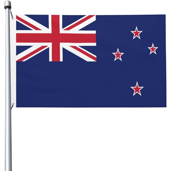 New Zealand Flag 3x5 Outdoor Double Sided Flag Banner For Outside With 2 Brass Grommets Patio Lawn Decor Flags