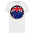 thumbnail image 1 of New Zealand Flag Rusty Plate T-Shirt Men -Image by Shutterstock, Male XX-Large, 1 of 2