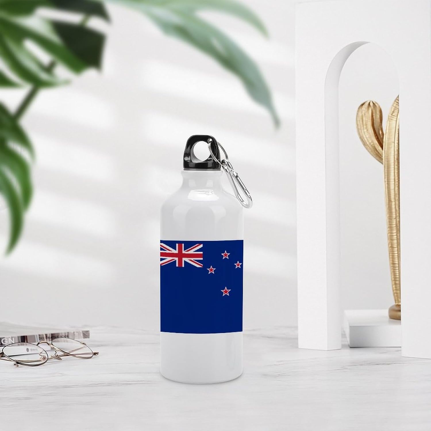 New Zealand Flag Stainless Steel Water Bottles New Zealand Portable