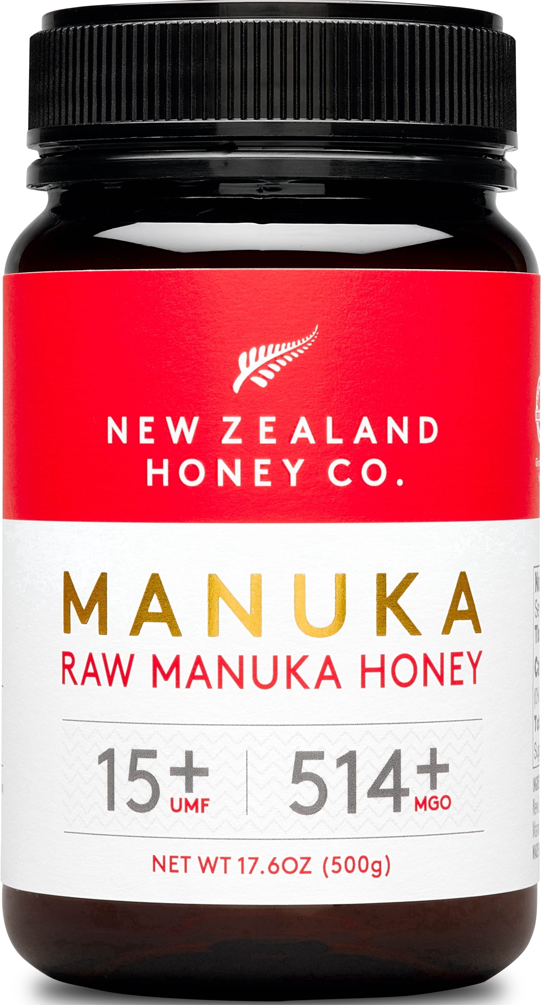 New Zealand Honey, Raw Manuka Honey, UMF 15+ and MGO 514+, 17.6 oz