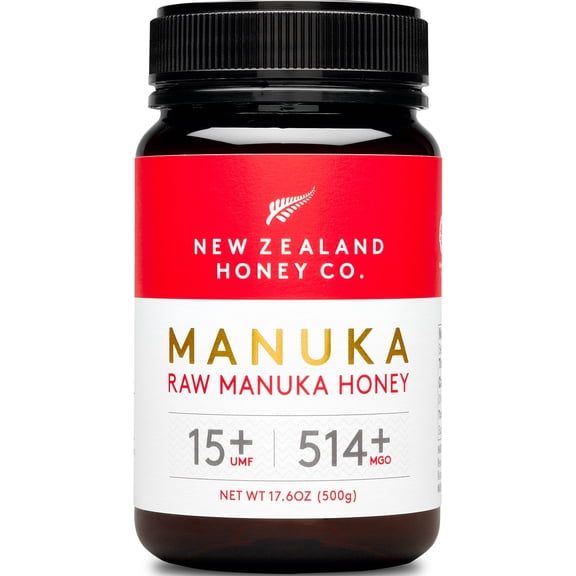 New Zealand Honey Co. Raw Manuka Honey UMF 15+ | MGO 514+ 17.6 oz