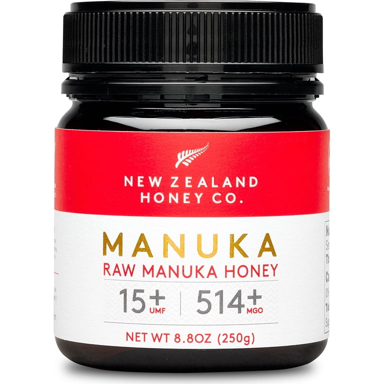New Zealand Honey, Raw Manuka Honey, UMF 15+, MGO 514+, 8.8 oz