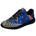 thumbnail image 1 of New Zealand Kiwi Bird and Fern Shoes Sneakers for Women Men Black Size 3.5, 1 of 7