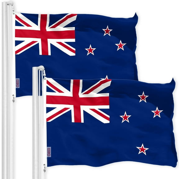 New Zealand Kiwi Flag 3x5FT 2-Pack 150D Printed Polyester By G128