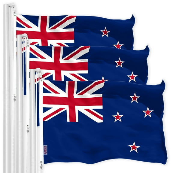 New Zealand Kiwi Flag 3x5FT 3-Pack 150D Printed Polyester By G128