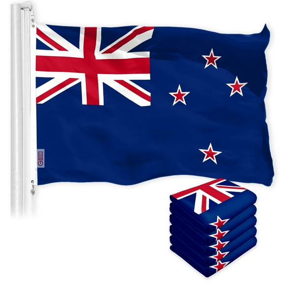 New Zealand Kiwi Flag 3x5FT 5-Pack 150D Printed Polyester By G128