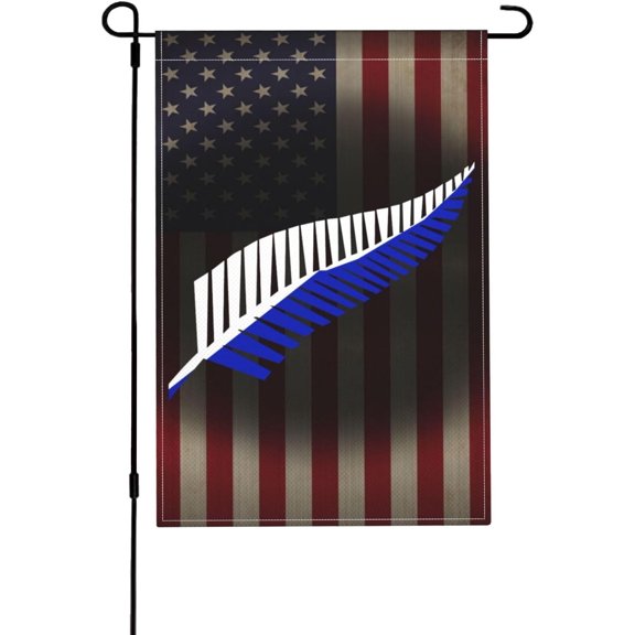 New Zealand Maori Fern-1 Express Your Style Outdoors Shop Our 12x18in Garden Flags Now