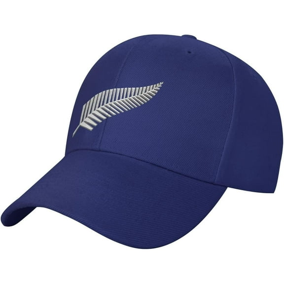 New Zealand Maori Fern Baseball Cap Men - Classic Dad Hat Adjustable Plain Hat Black