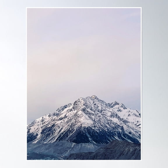 New Zealand Mount Cook Poster Wall Art, Modern Wall Decor, 8x12 UNFRAMED