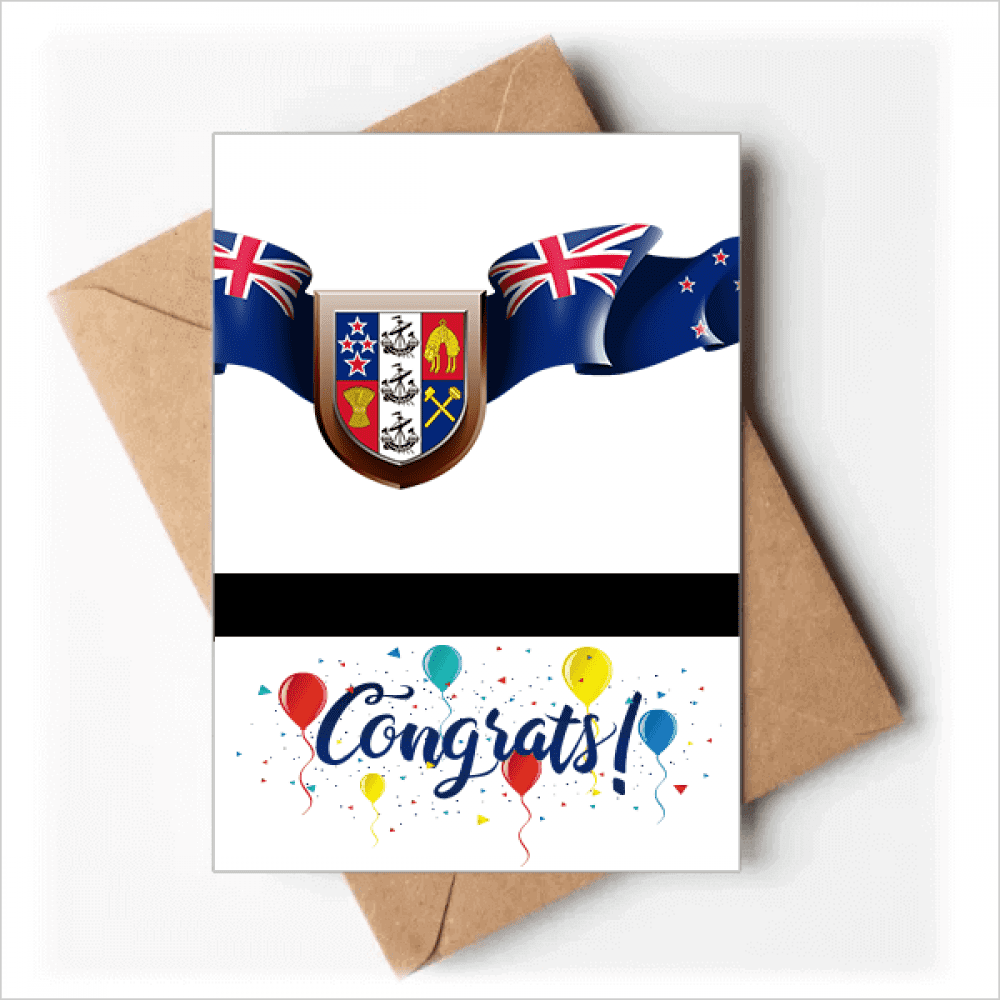 New Zealand National Emblem Country Wedding Cards Congratulations