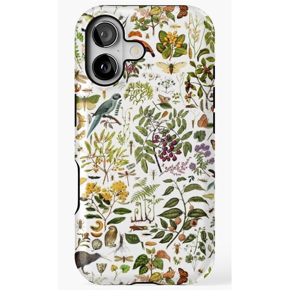 New Zealand Native Wildlife Fern Forest Art Phone Case for iPhone 17 16 15 14 13 12 11 Pro Max
