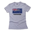 thumbnail image 1 of New Zealand - Olympic - Swimming - Flag - Silhouette Women's Cotton Grey T-Shirt, 1 of 2