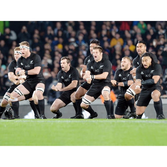 New Zealand Rugby Legends World Cup Haka Photograph Wall Art Poster Print Picture