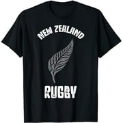 New Zealand Rugby Shirt Maori Inspired Kiwi & Silver Fern T-Shirt
