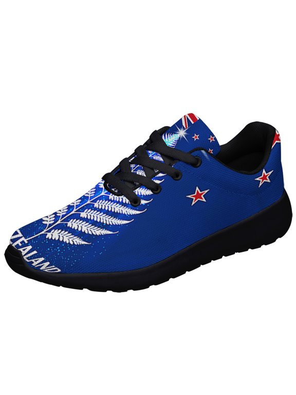 New Zealand Silver Fern ChriStas Tree Shoes Sneakers Black Size 8