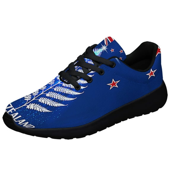 New Zealand Silver Fern ChriStas Tree Shoes Sneakers Black Size 9.5