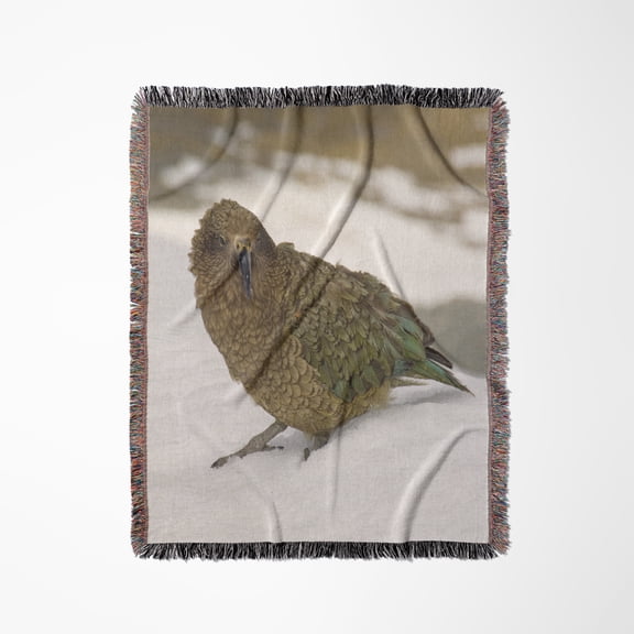 New Zealand, South Island, Arrowsmith, Kea Bird-Au02 Fno0440 - Fredrik Norrsell, Woven Blanket