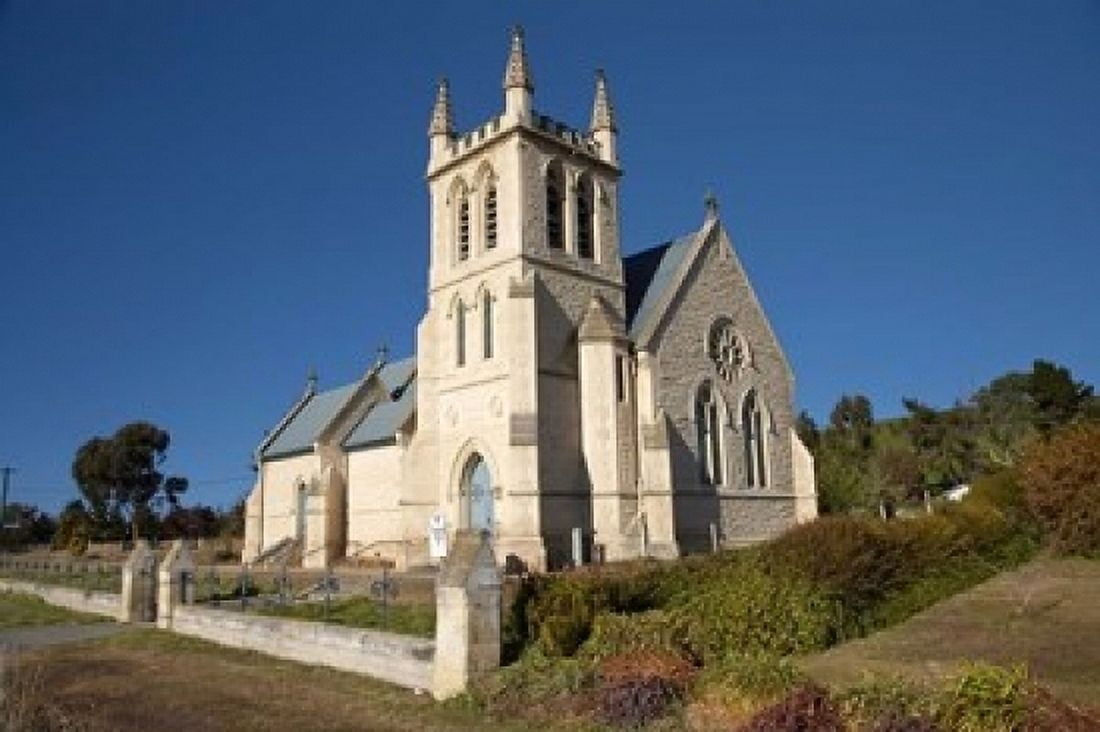 New Zealand South Island St Martins Anglican Church Canvas Art - David Wall DanitaDelimont (17 x 11)