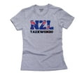 thumbnail image 1 of New Zealand Taekwondo - Olympic Games - Rio - Flag Women's Cotton Grey T-Shirt, 1 of 2