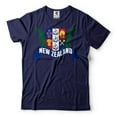 thumbnail image 1 of New Zealand Unisex Shirt New Zealand Country Flag Logo Shirt Mens Womens New Zealand Shirt (Medium Navy Blue), 1 of 6