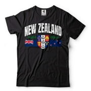 New Zealand Unisex Shirt New Zealand Country Flag Logo Shirt Mens Womens New Zealand Shirt