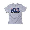 thumbnail image 1 of New Zealand Volleyball - Olympic Games - Rio - Flag Boy's Cotton Youth Grey T-Shirt, 1 of 2
