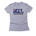 thumbnail image 1 of New Zealand Waterpolo - Olympic Games - Rio - Flag Women's Cotton Grey T-Shirt, 1 of 2