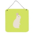 thumbnail image 1 of New Zealand White Rabbit Green Wall or Door Hanging Prints, 6 x 6 in., 1 of 1