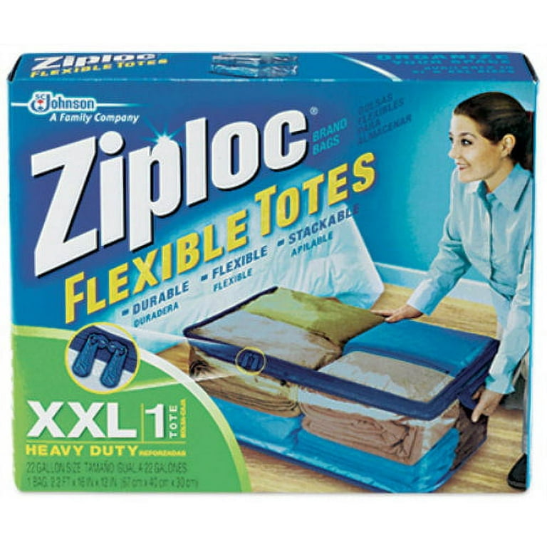  Ziploc Flexible Totes, Jumbo 22 Gallon Qty: 1 Count (Pack of 2)  : Health & Household