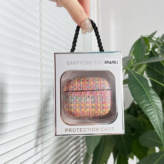 For New for airpods Pro Case 2nd Generation 2022 Weaving Pattern Bluetooth Earphone Cover for Air Pod 3rd Generation Cases Funda (A5 with package,For AirPods Pro)