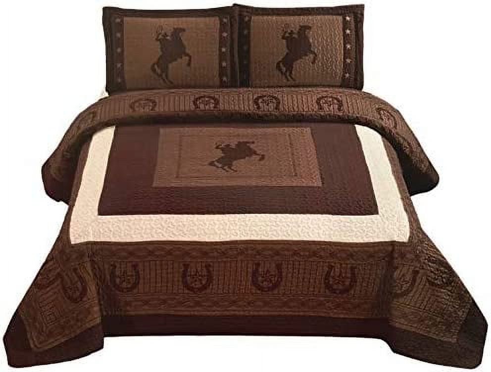 New and Horses Luxury Home Quilt Bedspread Oversize Comforter (Queen
