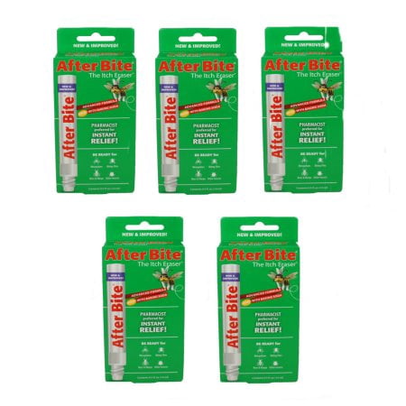 New and Improved! Tender After Bite Afterbite The Itch Eraser .5 FL OZ - Pack of 5