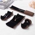 thumbnail image 1 of New arrival multi color High grade double open jewelry box Velvet Engagement Ring box Wedding Ring&necklace&Earring Gift Boxes brown chain bracelet box, 1 of 5
