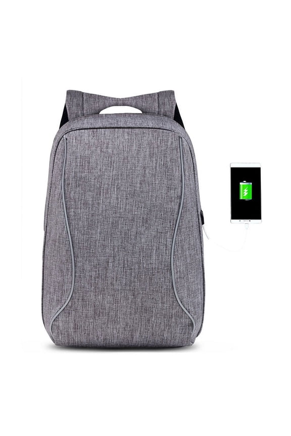 New backpack, 15 inch anti-theft computer backpack, USB charging, man backpack business travel backpack,Brown